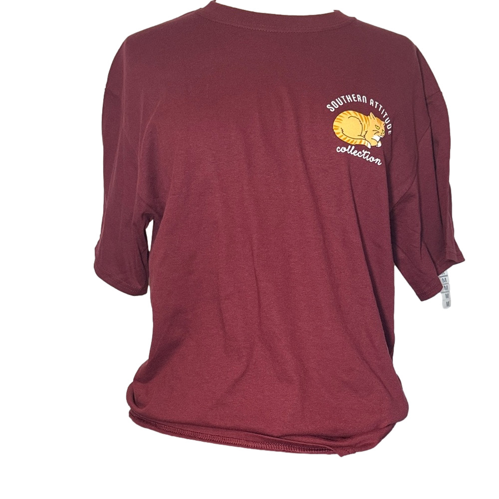 NWT Southern Attitude Cat Graphic Tee “Silently Judging You” Women’s M